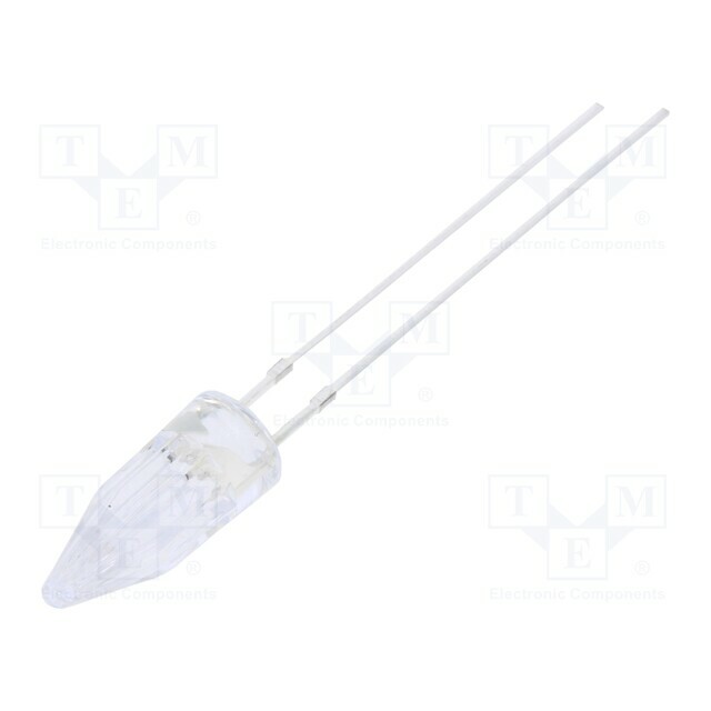 OPTOSUPPLY LED; yellow; 5mm; 500÷750mcd; 100°