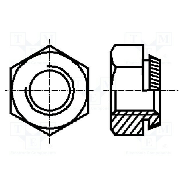 BOSSARD Nut; hexagonal; M2; steel; Plating:
