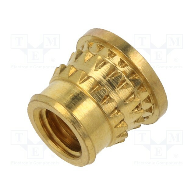TAPPEX Threaded insert; brass; M4; L: