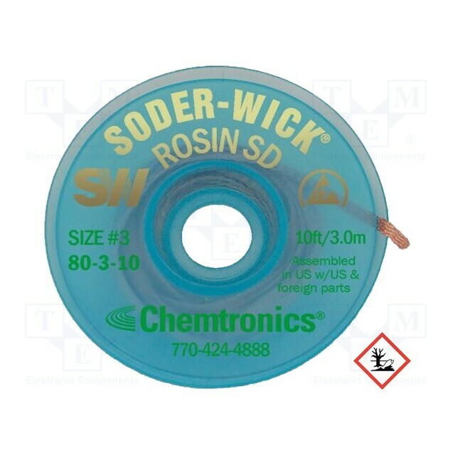 CHEMTRONICS Tape: desoldering; W: 2mm; L: