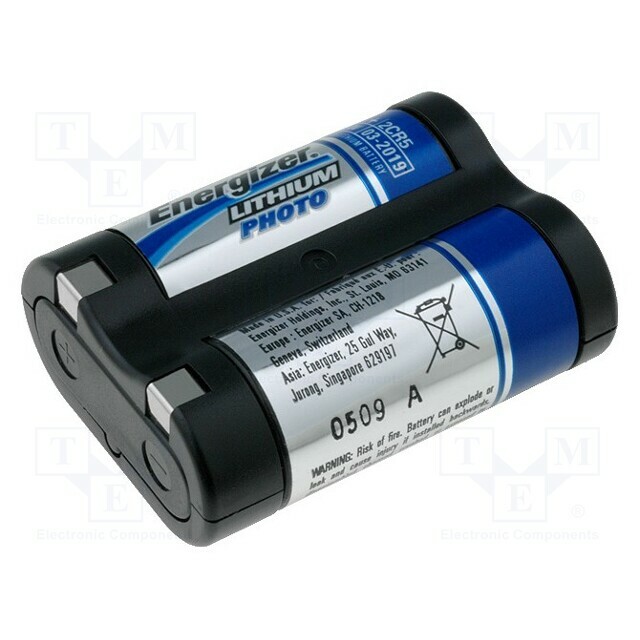 ENERGIZER Battery: lithium; 2CR5; 6V; non-rechargeable