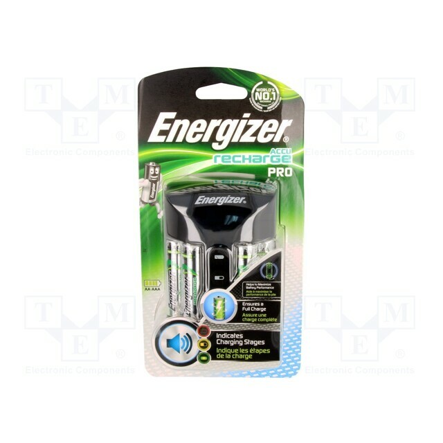 ENERGIZER Charger: for rechargeable batteries; Ni-MH