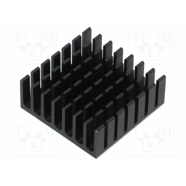 DFROBOT Heatsink; black; 28x28x11mm; aluminium; thermal