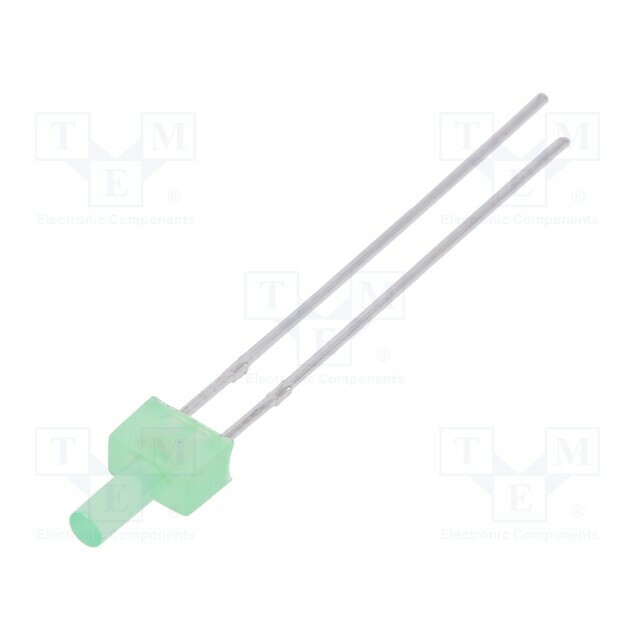LUCKY LIGHT LED; green; 2mm; 460÷780mcd