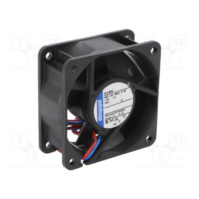 EBM-PAPST Fan: DC; 60x60x25mm; axial; 24VDC