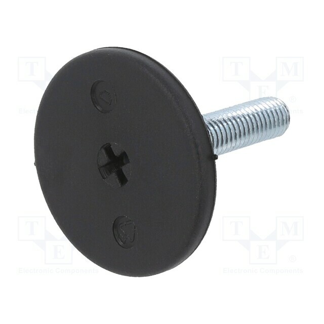 ELESA+GANTER Foot; rigid,with screwdriver slot