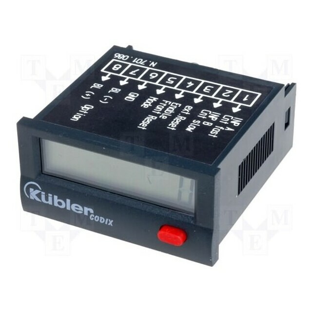 KUBLER Counter: electronical; Resetting: electrical,manual