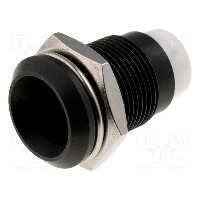 SIGNAL-CONSTRUCT LED holder; 8mm; metal; concave
