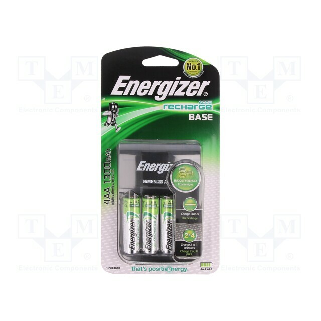 ENERGIZER Charger: for rechargeable batteries; Ni-MH