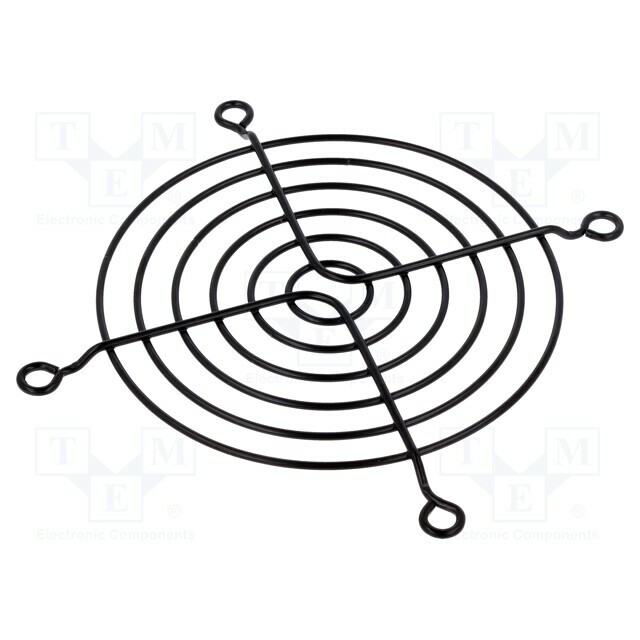 TQSOLUTION Guard; metal; screw; 92x92mm; black