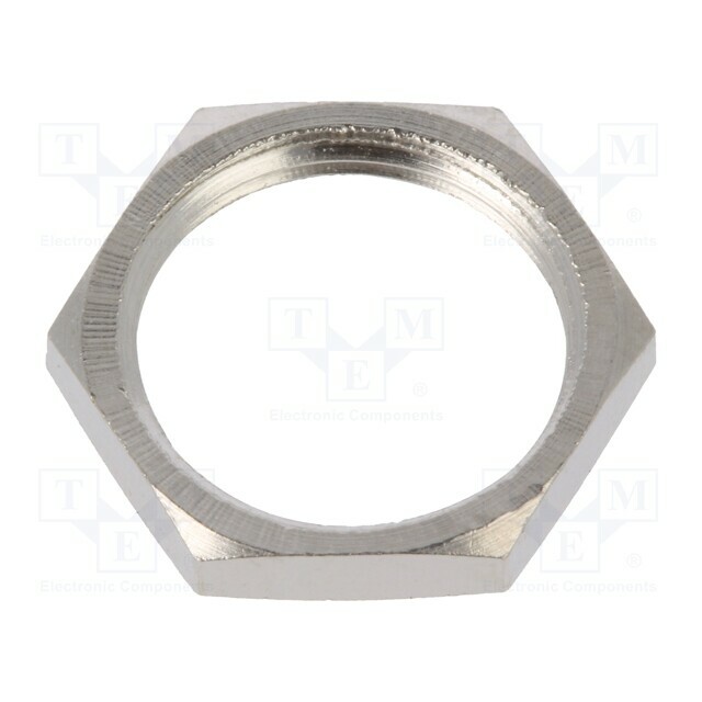 APEM Nut; brass; Plating: nickel; Thread: