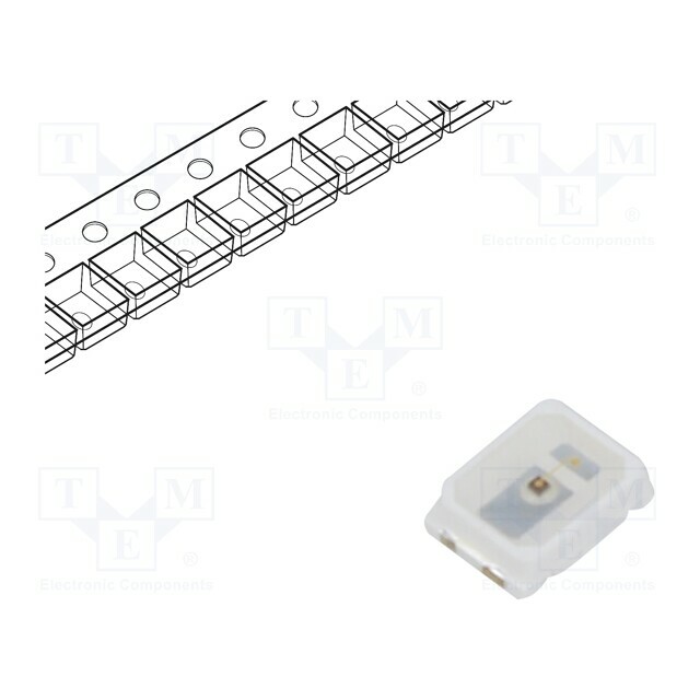 REFOND LED; orange; SMD; PLCC2; 170÷430mcd