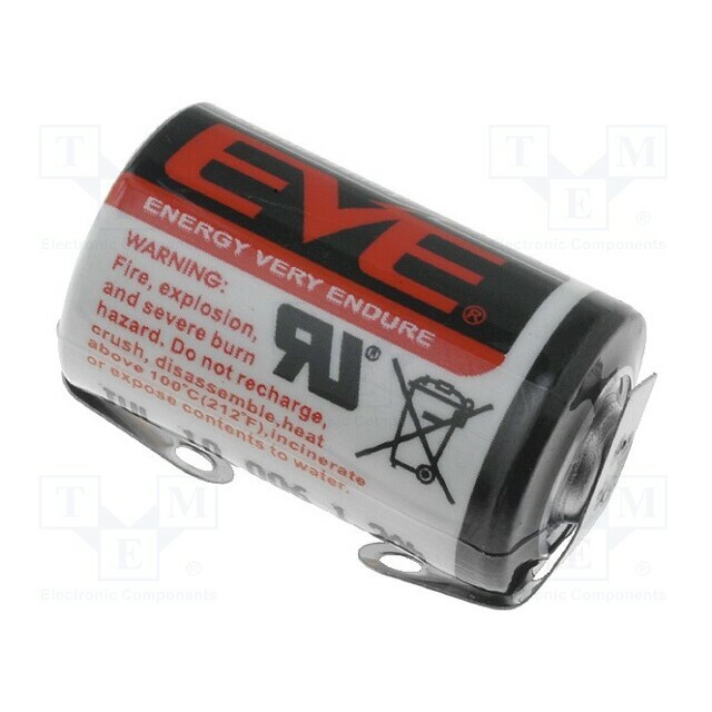EVE BATTERY Battery: lithium; 1/2AA,1/2R6