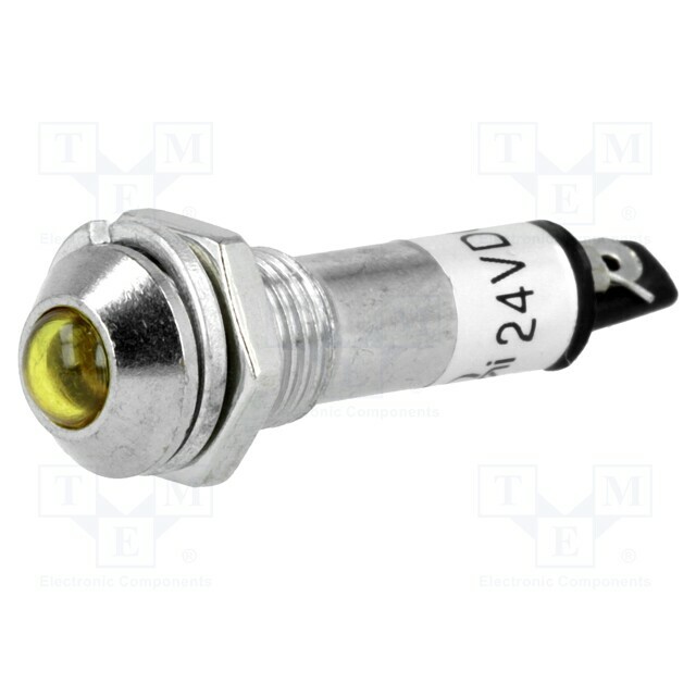 NINIGI Indicator: LED; prominent; yellow; 24VDC
