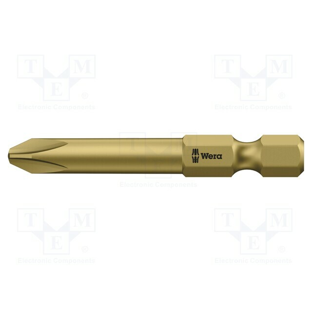 Screwdriver bit; Phillips; PH0; 1/4"; Overall