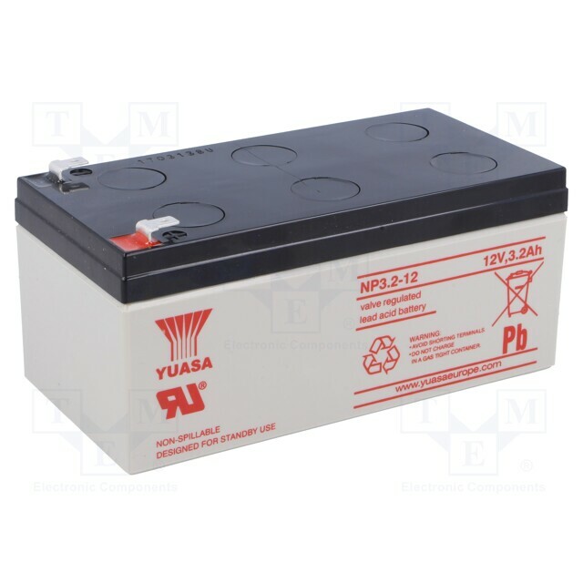 YUASA Re-battery: acid-lead; 12V; 3.2Ah