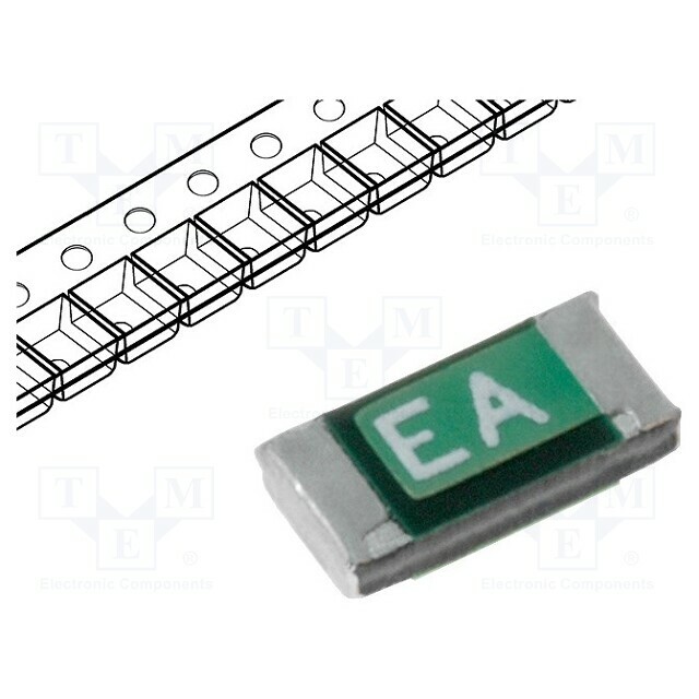 ECE Fuse: PTC polymer; 100mA; 1206