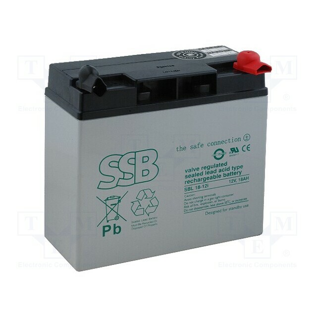 SSB ACCU-HP18-12SLI Re-battery: acid-lead; 12V; 18Ah
