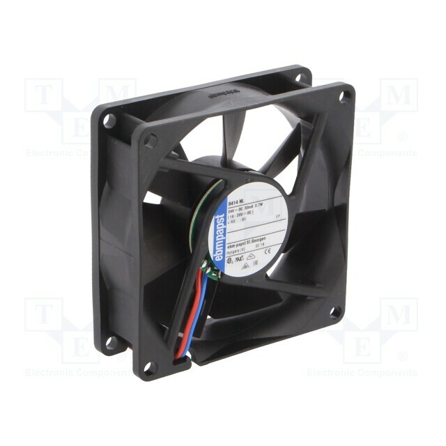 EBM-PAPST Fan: DC; 80x80x25.4mm; axial