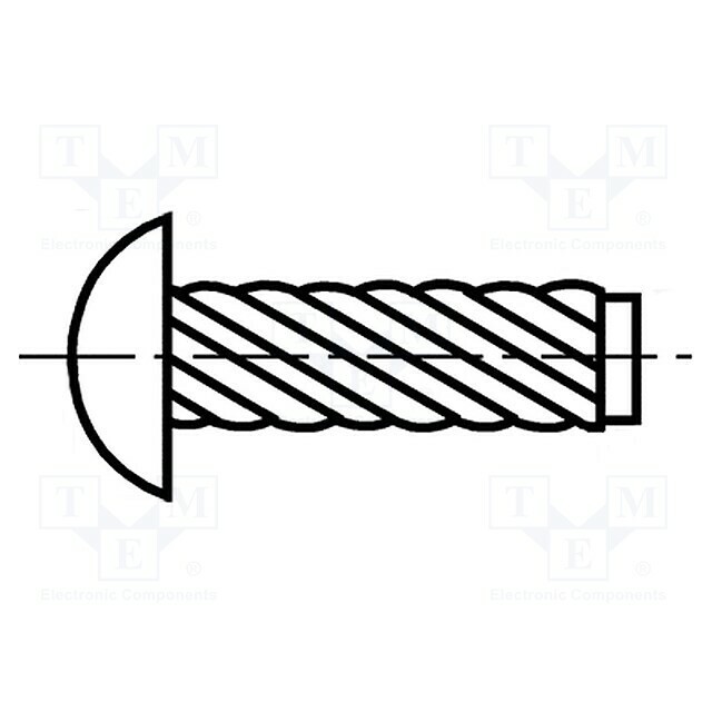 BOSSARD Screw rivet pin; hardened steel