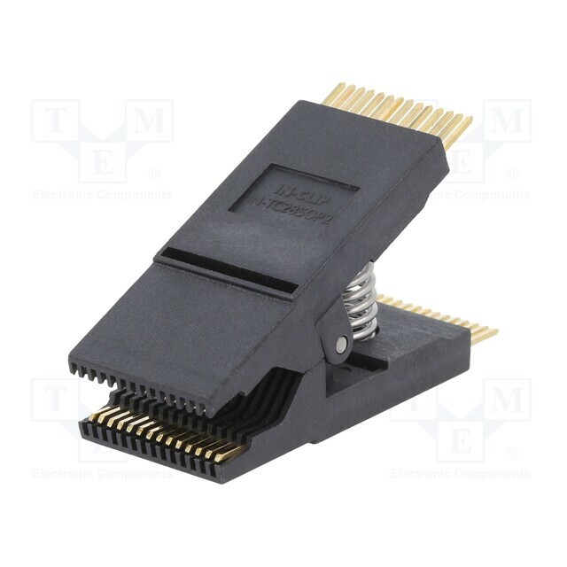 AXIOMET Test clip; black; gold-plated; SO28