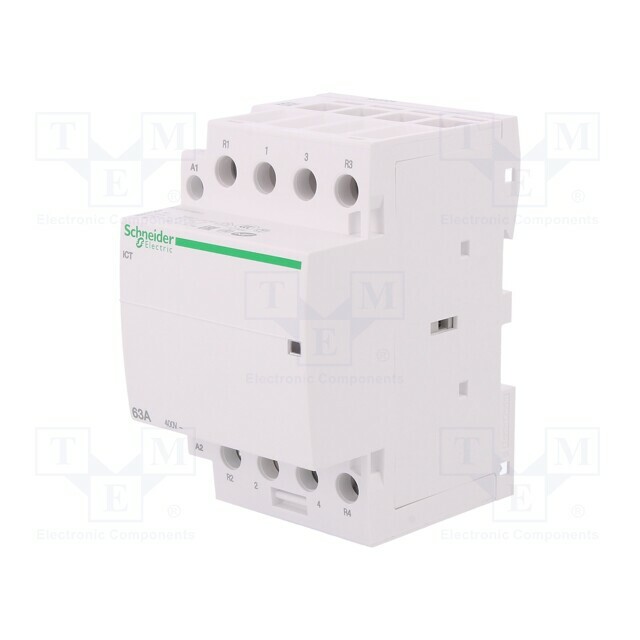 SCHNEIDER ELECTRIC Contactor: 4-pole installation; 25A