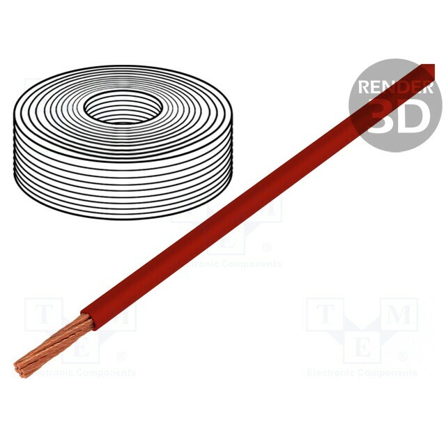 HELU Wire; LifY; 1x6mm2; stranded; Cu