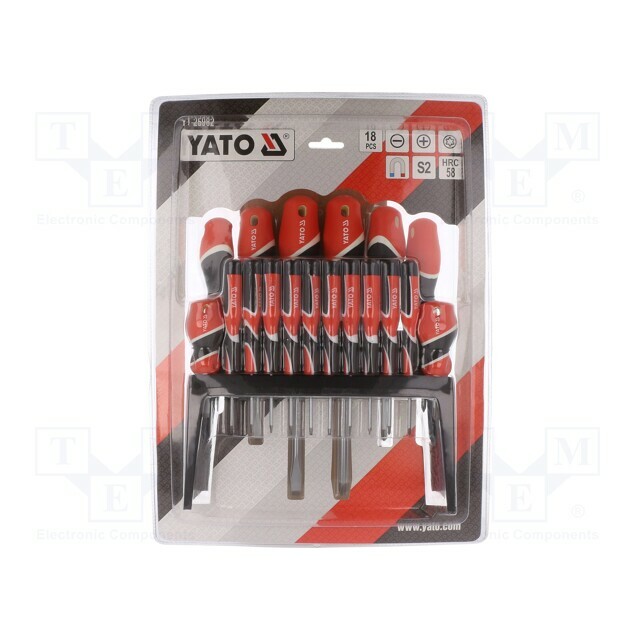 YATO Screwdriver: universal-set; Phillips,slot,Torx®