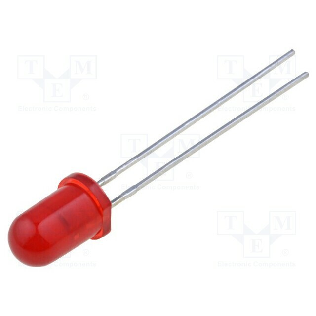 KINGBRIGHT ELECTRONIC LED; red; 5mm; 1000÷1800mcd