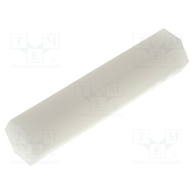 FIX&FASTEN Screwed spacer sleeve; hexagonal; polyamide