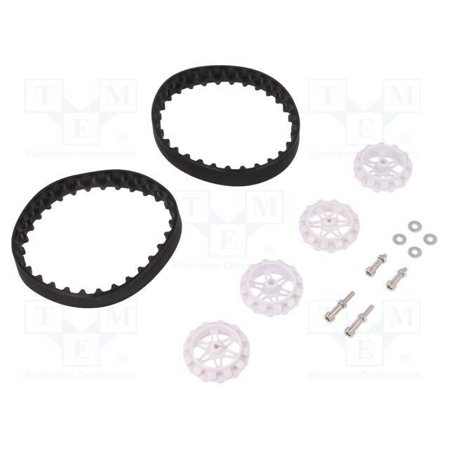 Tracks; Kit: 4 wheels,nut x2