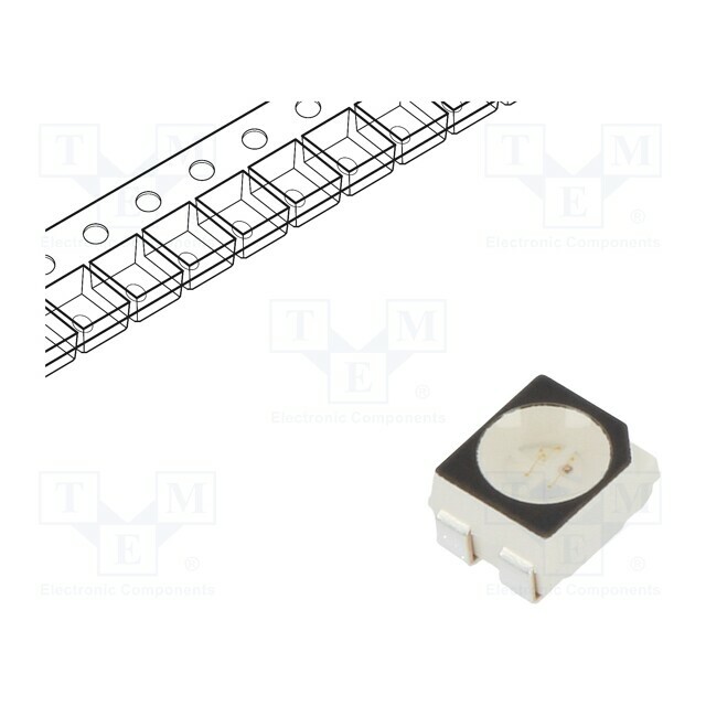 REFOND LED; red/blue; SMD; PLCC4; 1