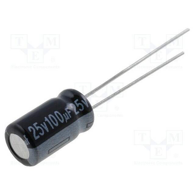 AISHI Capacitor: electrolytic; THT; 100uF; 25VDC