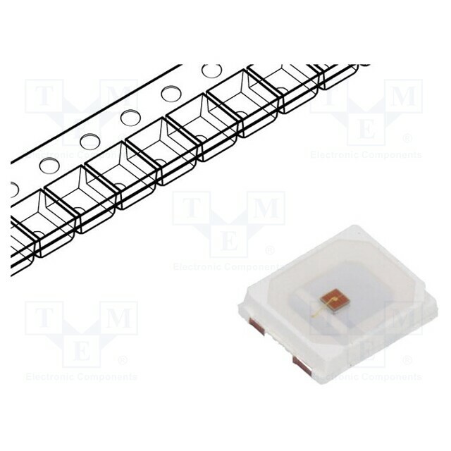 LUCKY LIGHT LED; red; SMD; PLCC2
