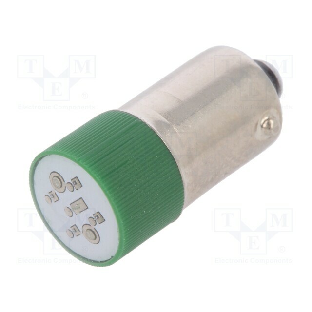AUSPICIOUS LED lamp; BA9S; green; 24VDC