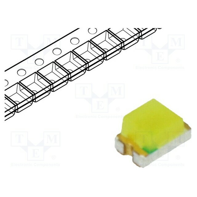 LUCKY LIGHT LED; white cold; SMD
