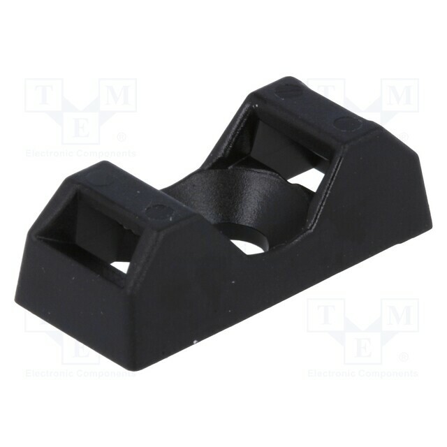 HELLERMANNTYTON Holder; screw; UL94V-2; black; Tie