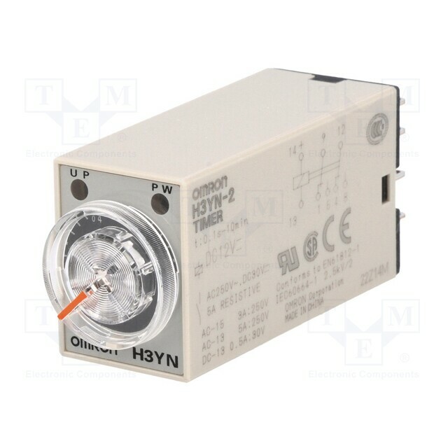 OMRON Timer; 0,1s÷10min; DPDT; 250VAC/5A