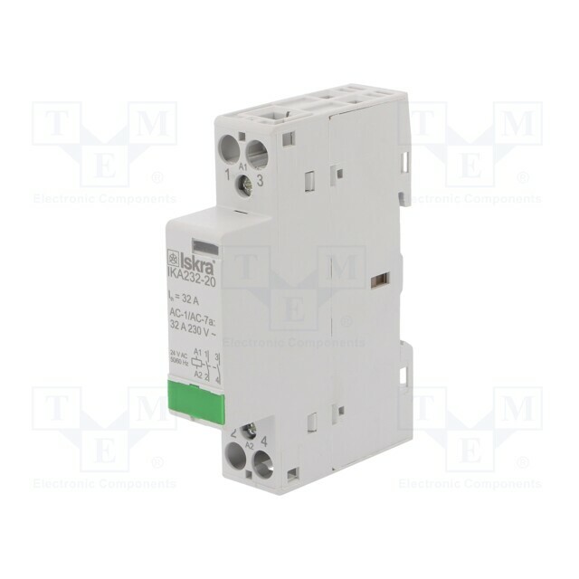 ISKRA Contactor: 2-pole installation; 32A; 24VAC