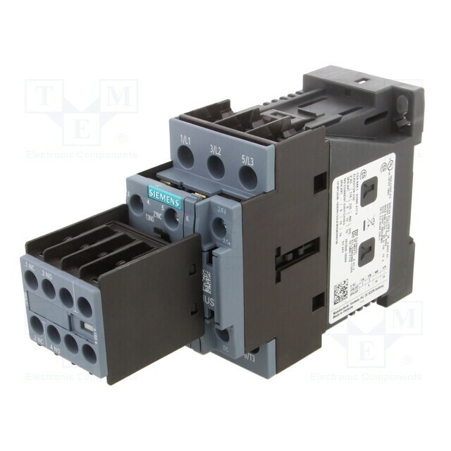 SIEMENS Contactor: 3-pole; NO x3; Auxiliary