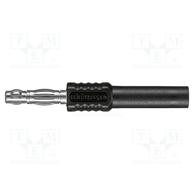 SCHUTZINGER Laboratory connector: 4mm banana; plug