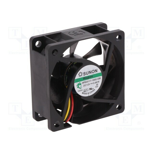 SUNON Fan: DC; 60x60x25mm; axial; 12VDC