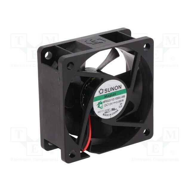 SUNON Fan: DC; 60x60x25mm; axial; 12VDC