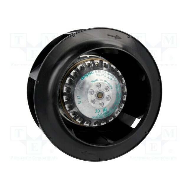 EBM-PAPST Fan: AC; Ø133x73mm; radial; 230VAC