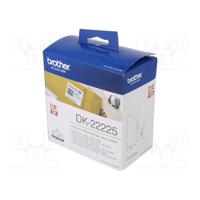 BROTHER Label; 38mm; 30.48m; white