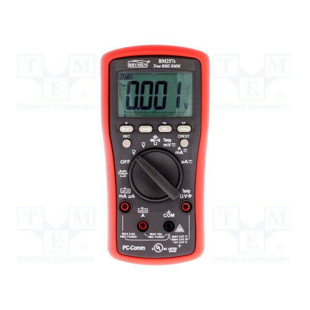 BRYMEN Digital multimeter; USB; LCD; (6000)