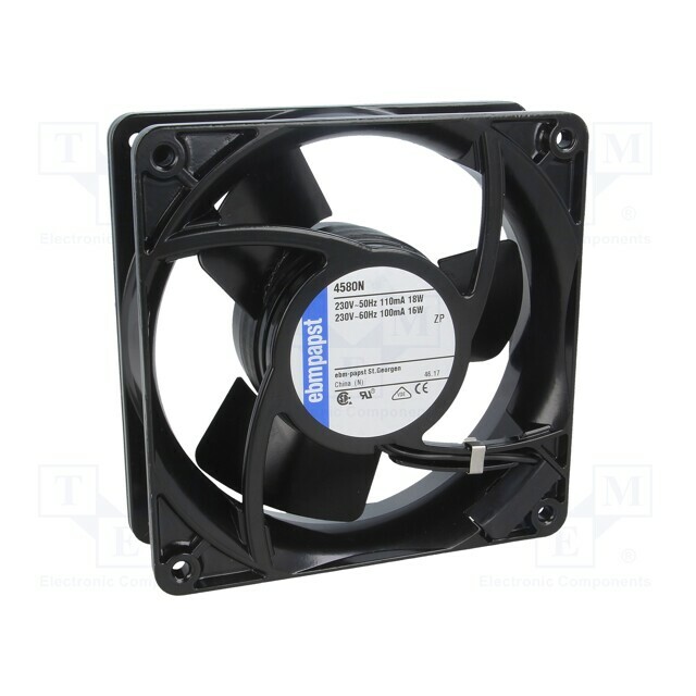 EBM-PAPST Fan: AC; 119x119x38mm; axial; 230VAC