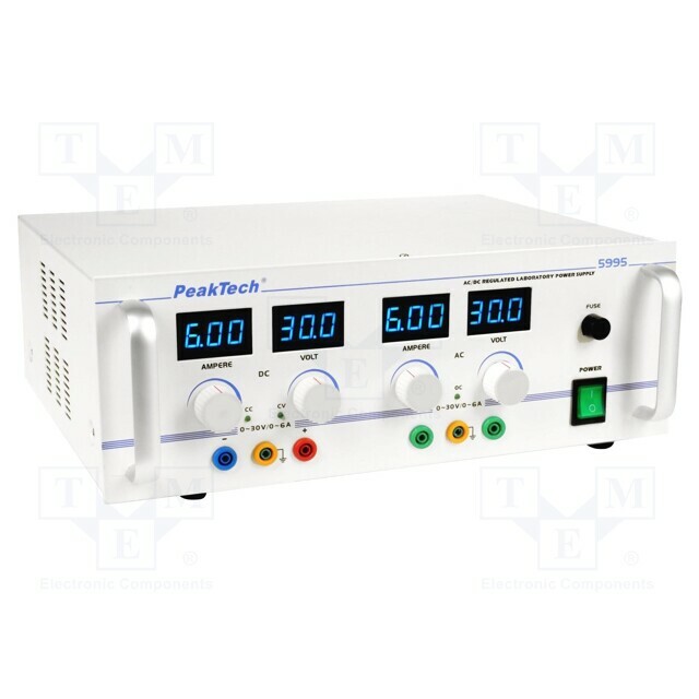 PEAKTECH Laboratory power supply: standard; 0÷30VDC