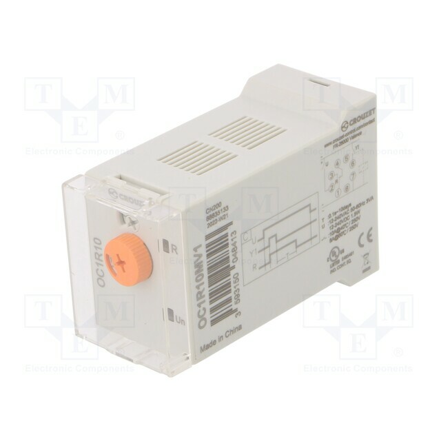 CROUZET Timer; 0,5s÷10days; SPDT; 250VAC/10A