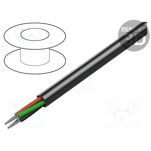 BELDEN Wire; 4x20AWG; stranded; Cu; unshielded